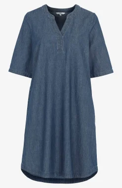 Jeansklänning i mjuktvättad denim