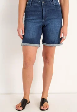 Jeansshorts med bekväm stretch