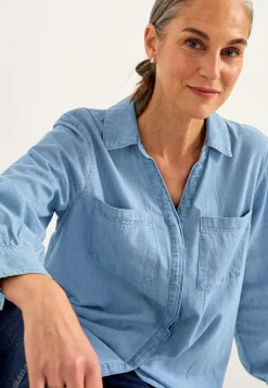 Jeansskjorta med knappar