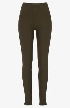 Leggings i trikå med stretch-twill