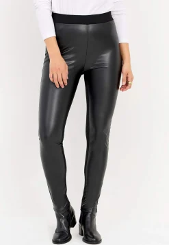 Leggings med coatad framsida