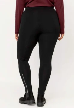 Leggings med dragkedjor