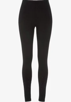 Leggings med glitterdetaljer