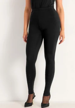 Leggings med glitterdetaljer