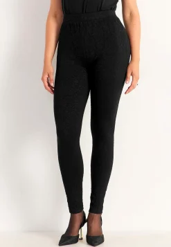 Leggings med strukturmönster