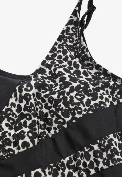 Leopardmönstrad baddräkt