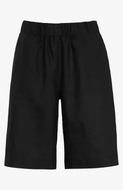 Linneshorts Premium med resår i midjan