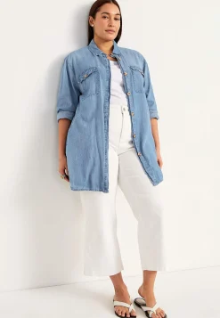 Lång jeansskjorta