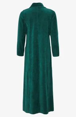 Lång morgonrock i velour Wilma