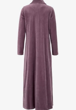 Lång morgonrock i velour Wilma
