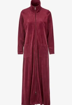 Lång morgonrock i velour Wilma