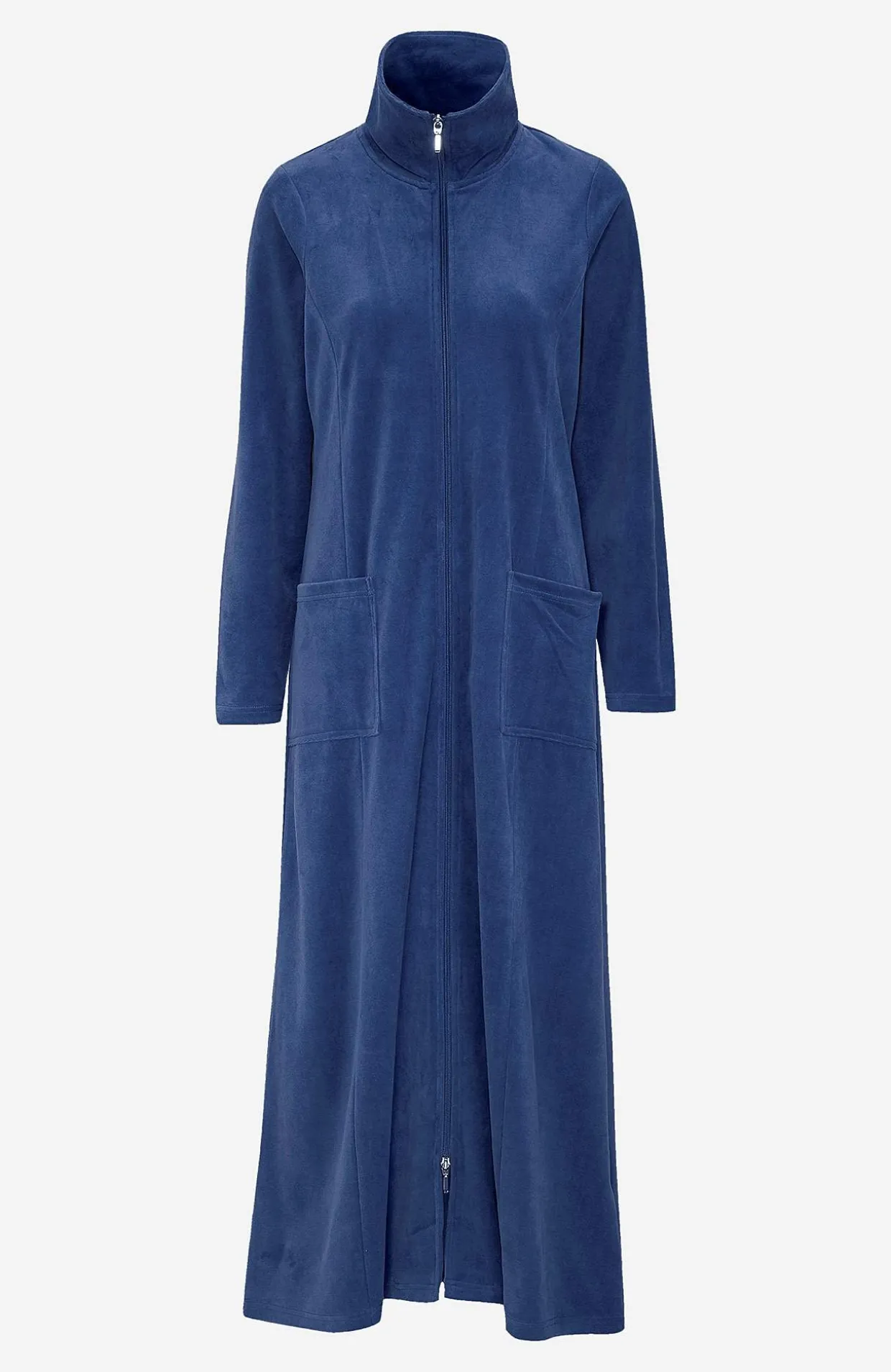 Lång morgonrock i velour Wilma