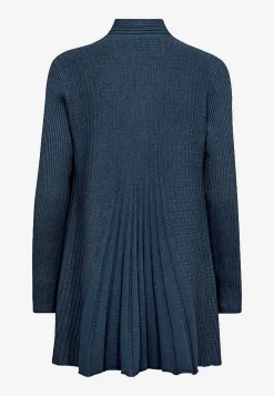 Lång, ribbad cardigan Claudisse