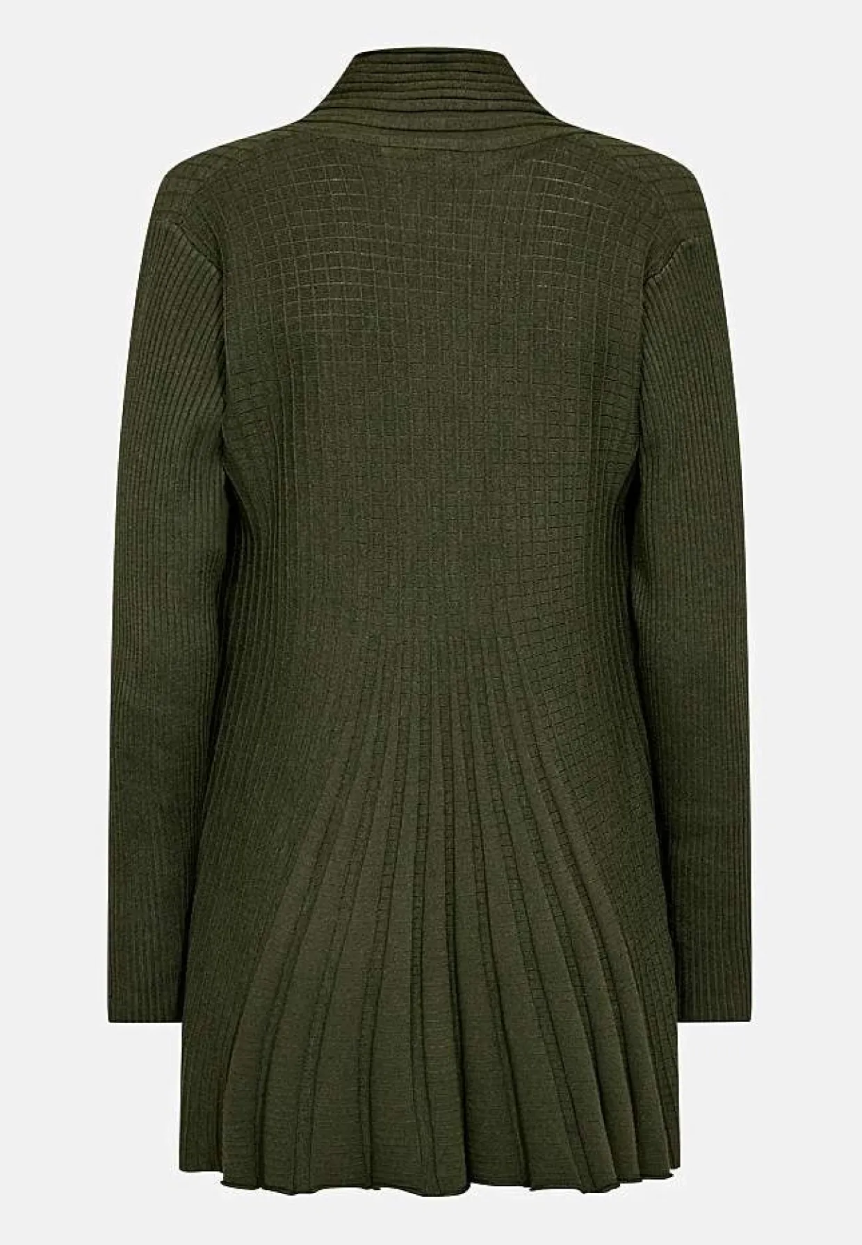Lång, ribbad cardigan Claudisse