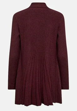 Lång, ribbad cardigan Claudisse