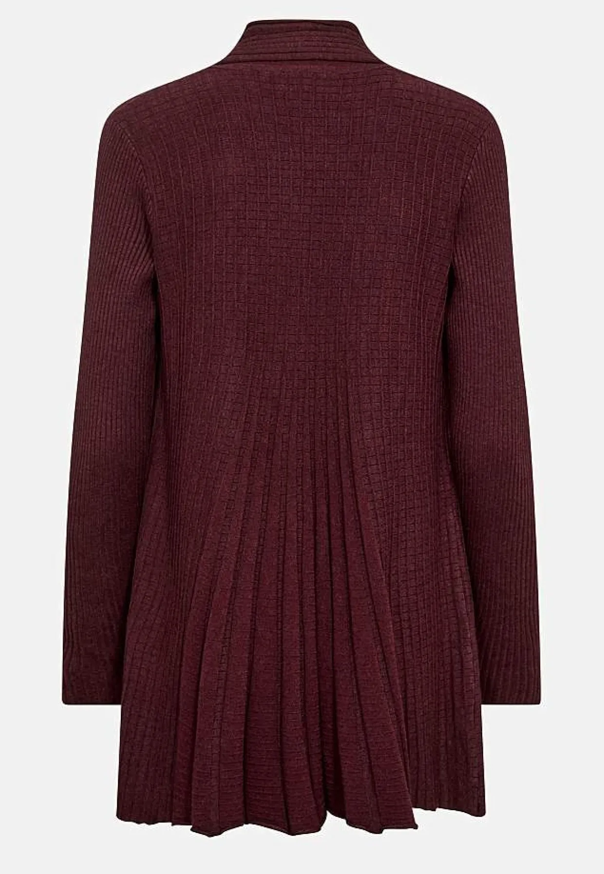 Lång, ribbad cardigan Claudisse