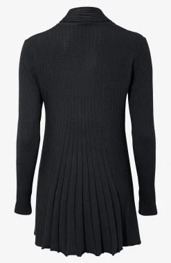 Lång, ribbad cardigan Claudisse