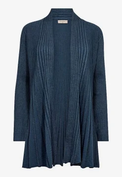 Lång, ribbad cardigan Claudisse