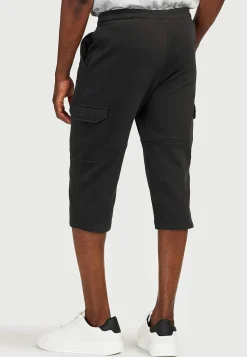 Långa svettisshorts med cargofickor
