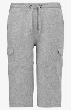 Långa svettisshorts med cargofickor