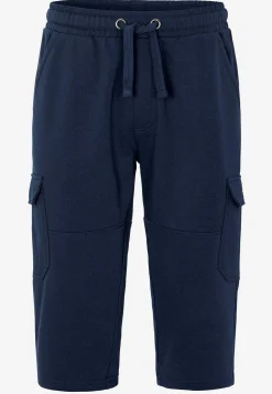 Långa svettisshorts med cargofickor