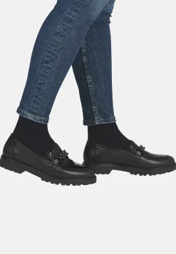 Loafer med svart metallspänne