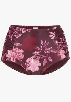 Mönstrad bikinitrosa med hög midja