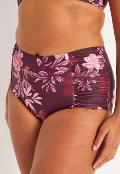 Mönstrad bikinitrosa med hög midja