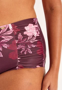 Mönstrad bikinitrosa med hög midja