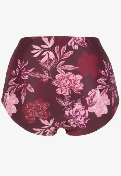 Mönstrad bikinitrosa med hög midja