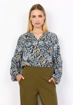Mönstrad blus