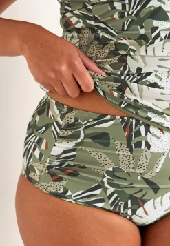 Mönstrad tankinitopp med shaping-effekt