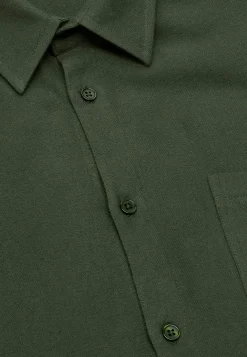 Mörkgrön flanellskjorta