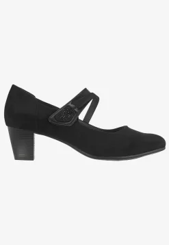 Pumps med remmar