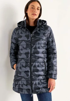 Quiltad, mönstrad lättviktsjacka