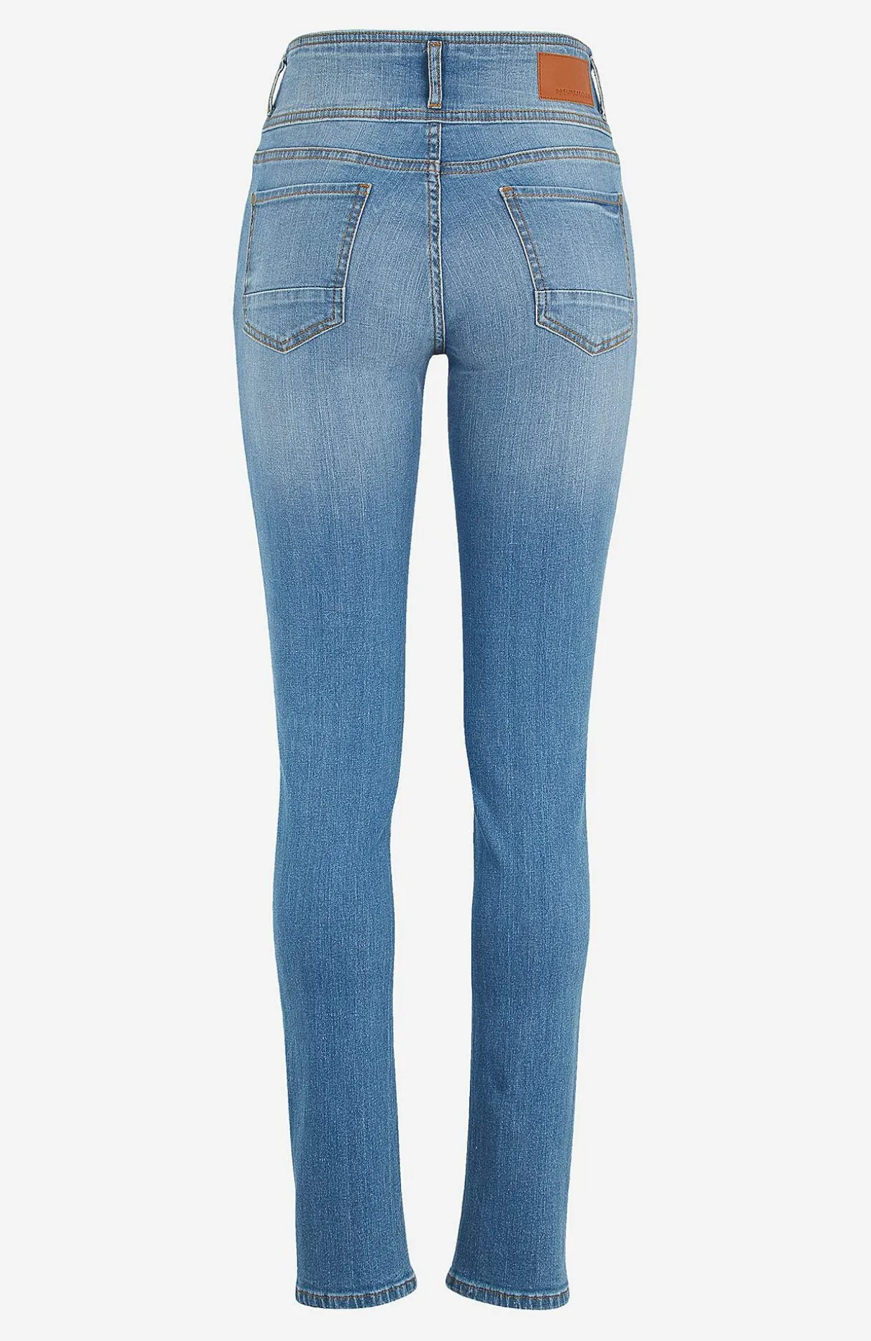 Raka jeans med hög midja