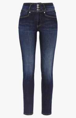 Raka jeans med hög midja