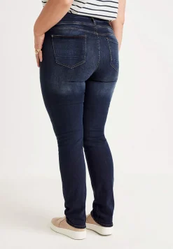 Raka jeans med hög midja
