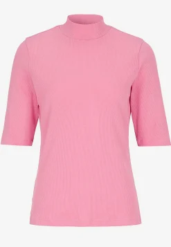 Ribbad topp med polokrage