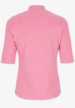 Ribbad topp med polokrage
