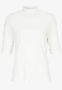Ribbad topp med polokrage