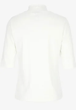 Ribbad topp med polokrage