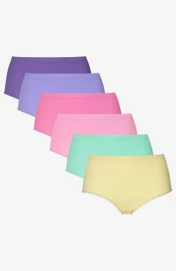 Ribbad trosa i bomull 6-pack