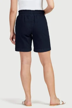 Shorts i tvättad bomull