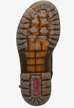 Skinnkänga med snörning och dragkedja