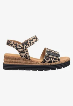 Skinnsandal med kardborrestängning