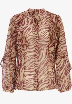 Skir blus med volanger