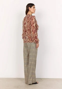 Skir blus med volanger