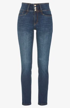 Smala jeans med hög midja - tre längder Jennifer