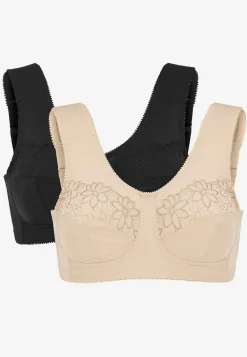 Soft-bh med broderi Lily 2-pack